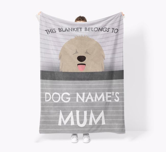 'This Blanket Belongs To...' - Personalised {breedFullName} Blanket: Premium Sherpa Fleece